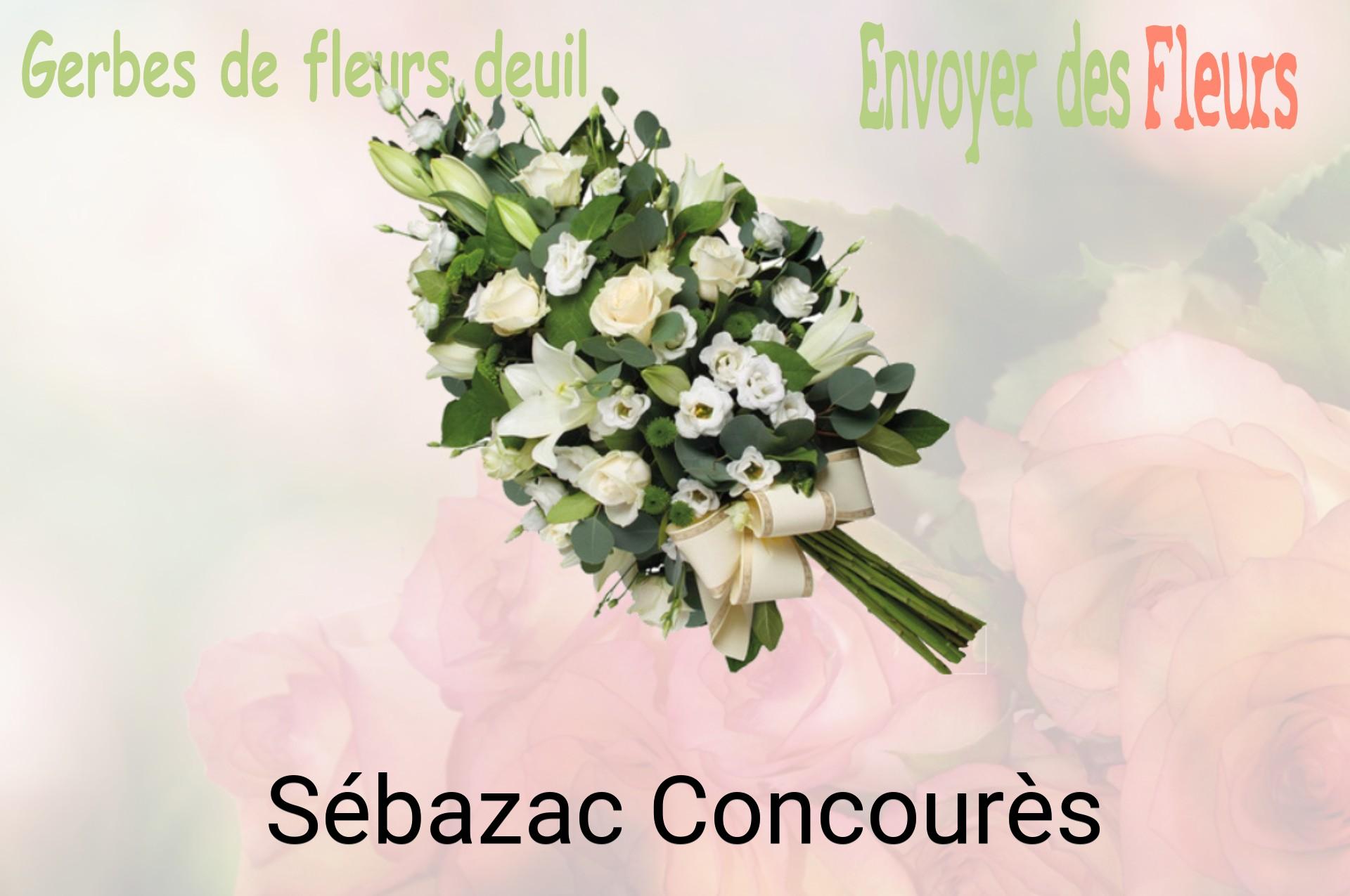 Gerbe de fleurs de deuil livrée à Sébazac-Concourès